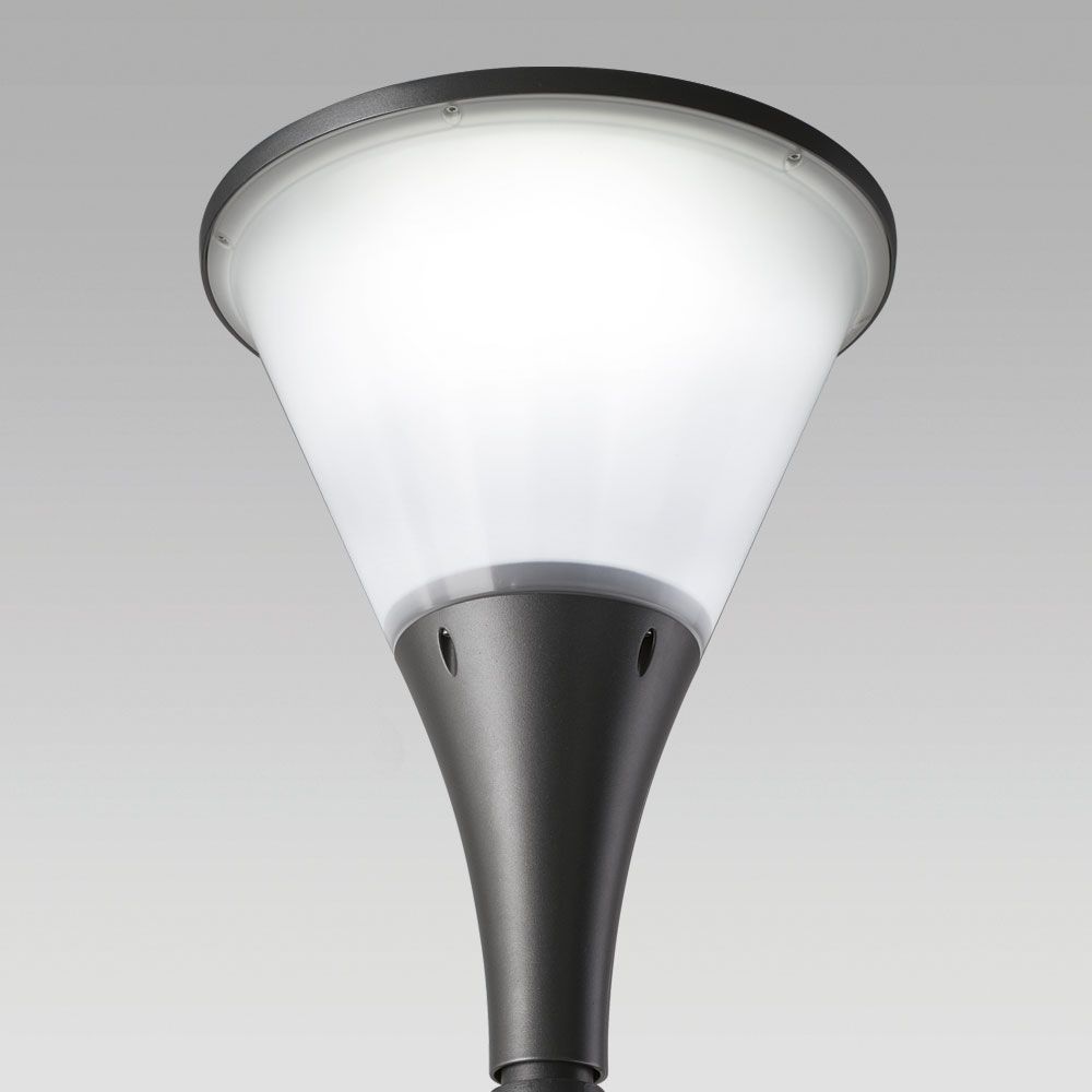 Urban lighting luminaire featuring elegant design